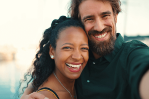 Smiling couple