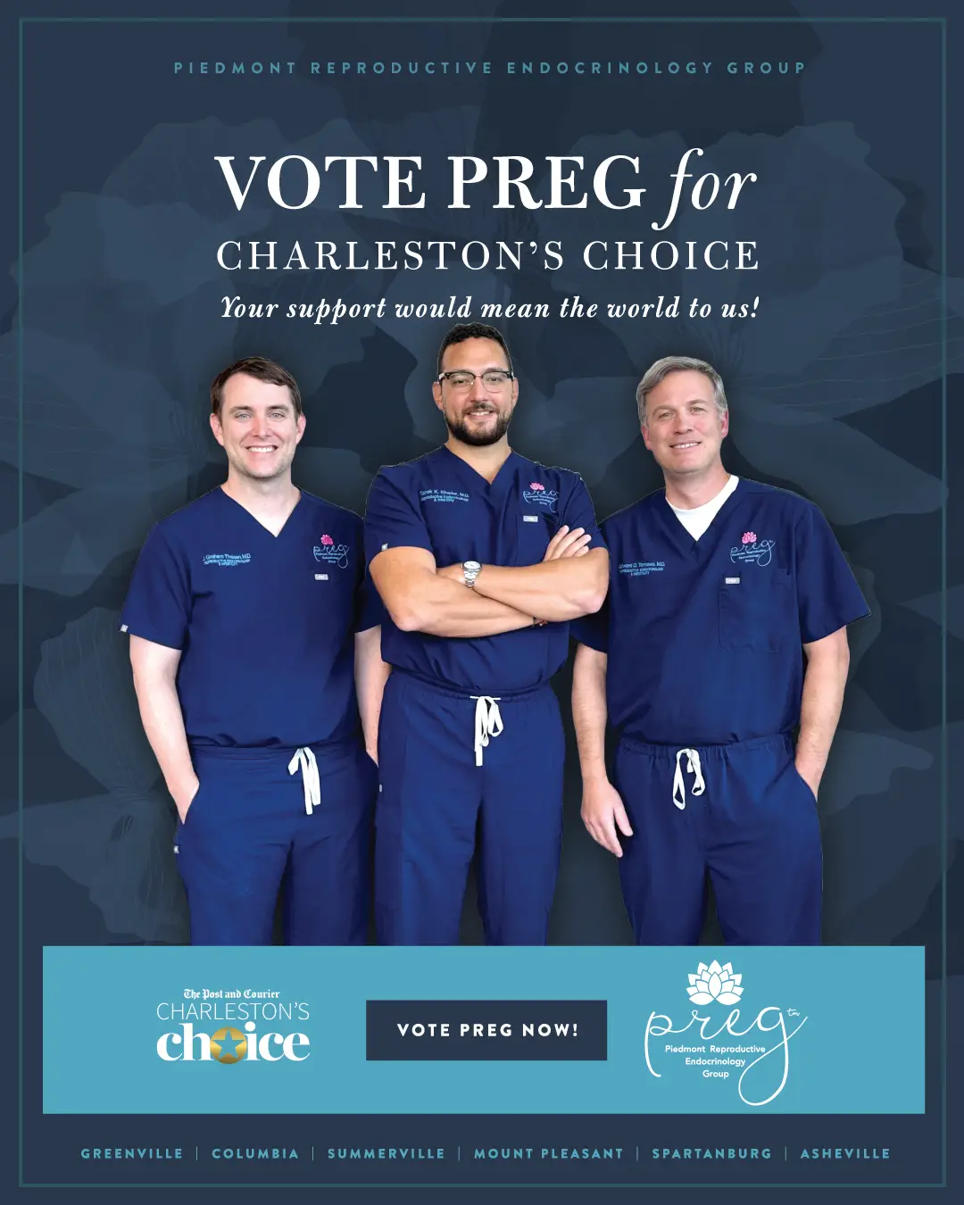 Vote PREG for Charleston's Choice